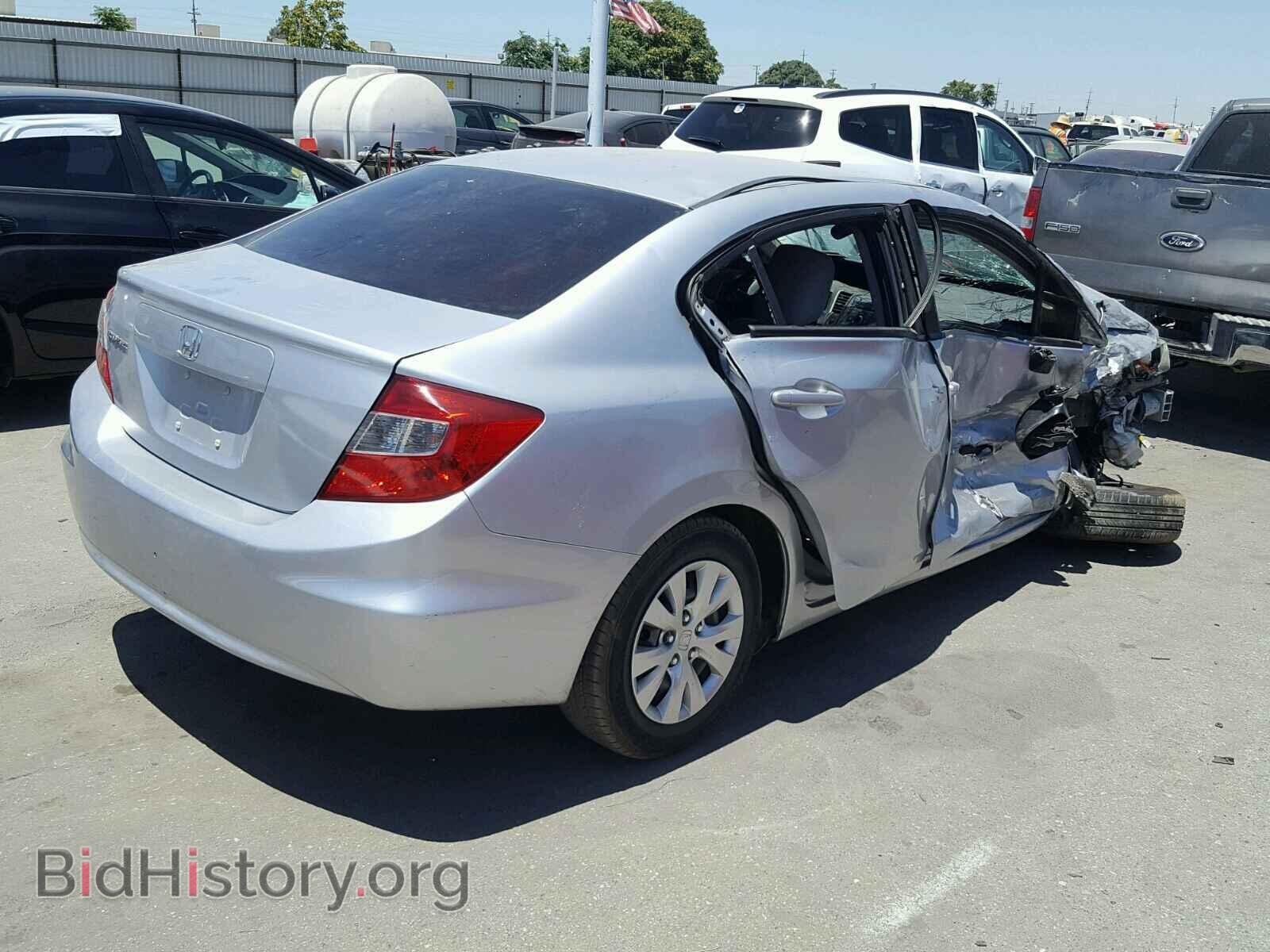 2012 HONDA CIVIC LX - VIN: 2HGFB2F56CH570296 - Фото 4