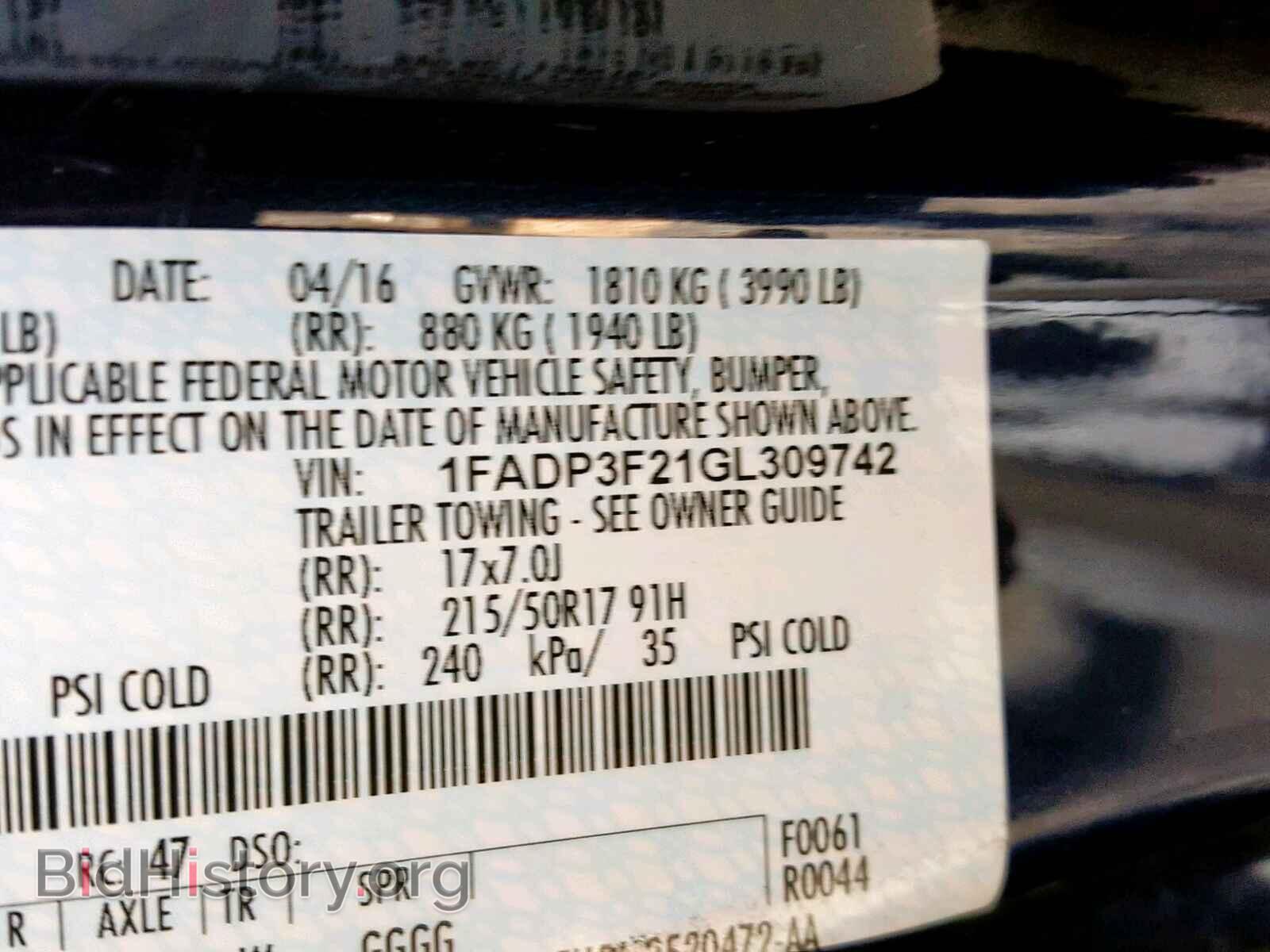 2016 FORD FOCUS SE - VIN: 1FADP3F21GL309742 - Фото 10