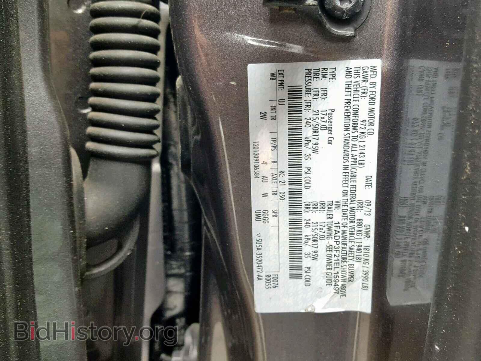 2014 FORD FOCUS SE - VIN: 1FADP3F21EL159497 - Фото 10