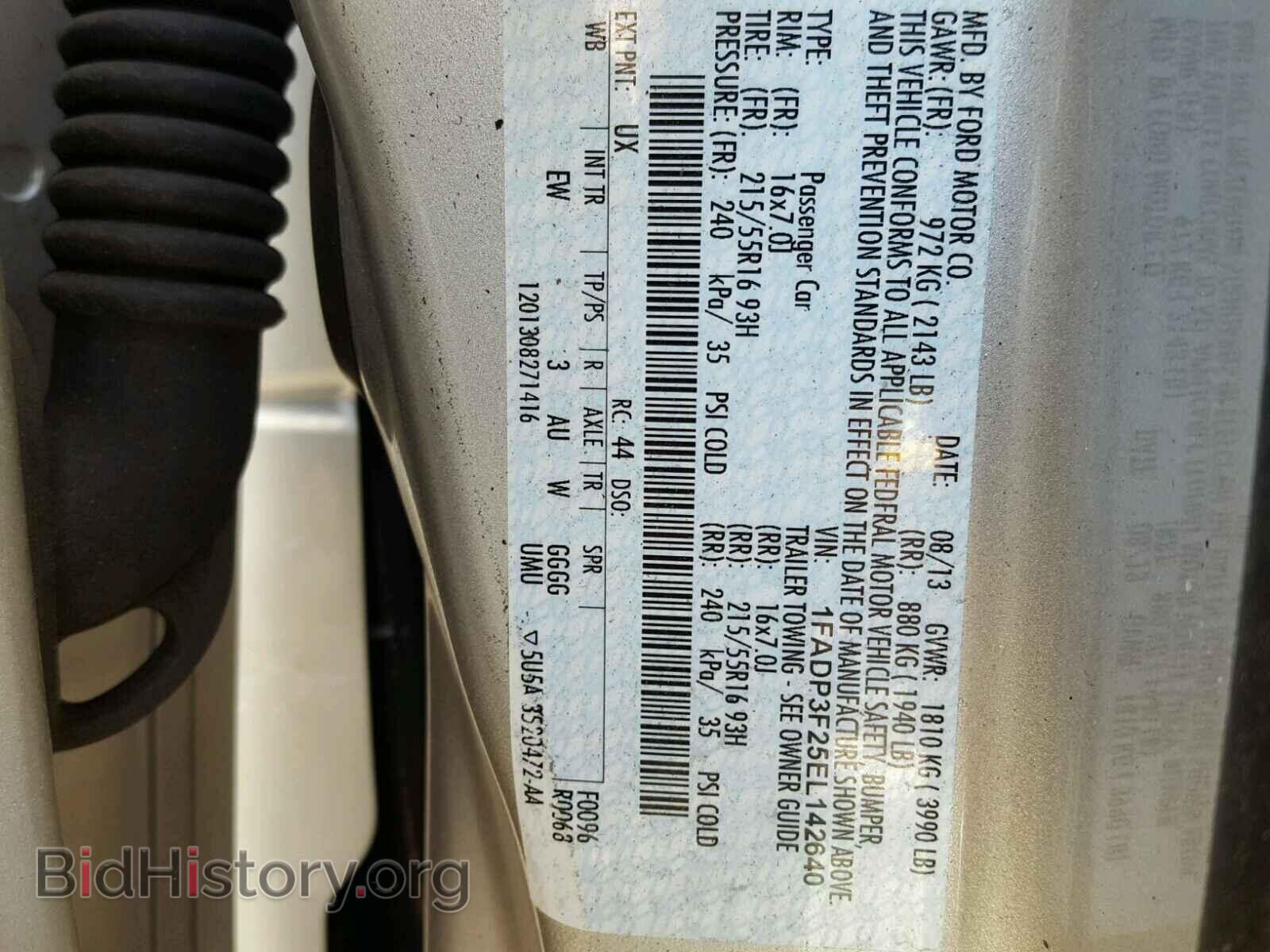 2014 FORD FOCUS - VIN: 1FADP3F25EL142640 - Photo 10