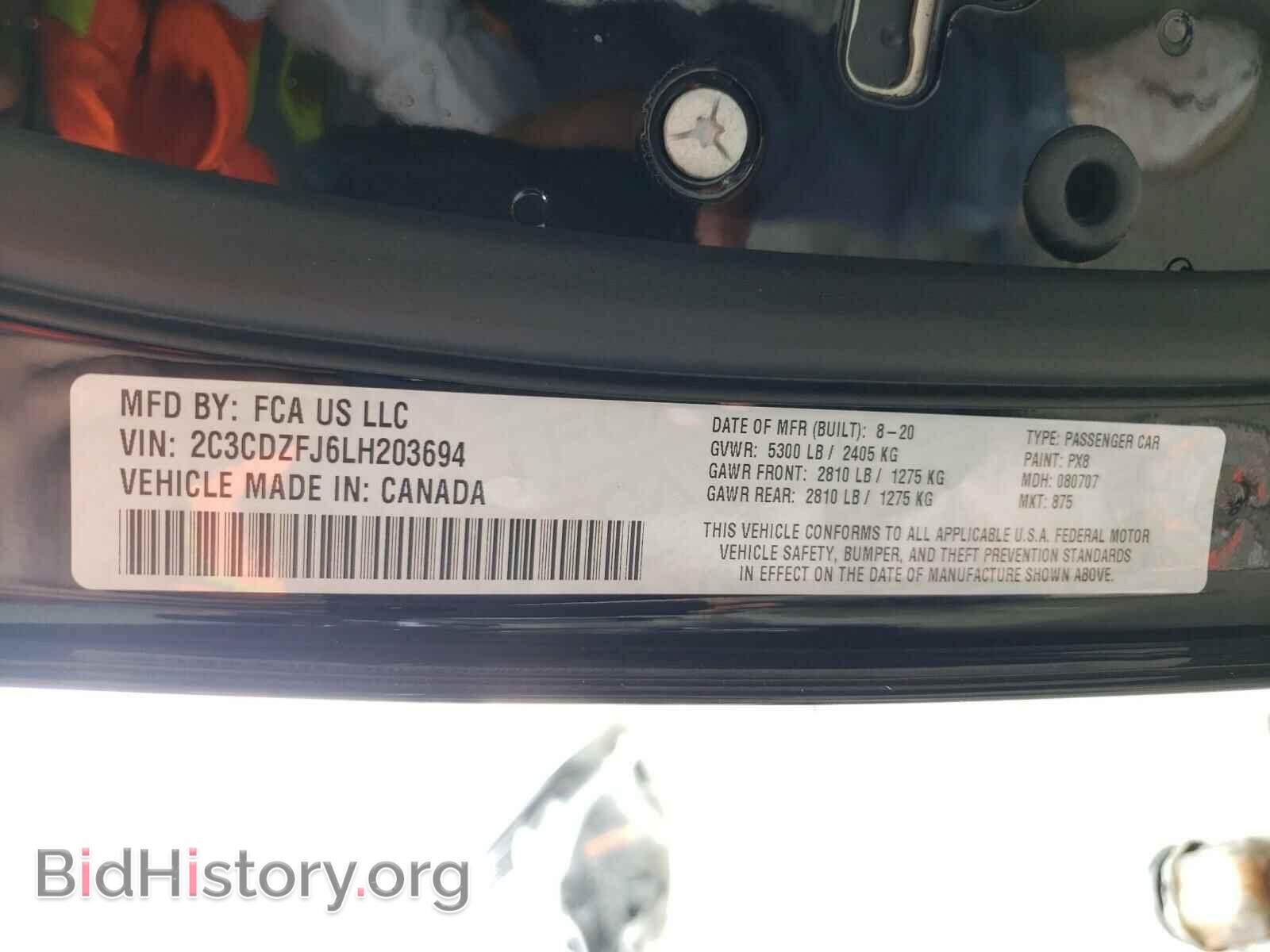 2020 DODGE CHALLENGER - VIN: 2C3CDZFJ6LH203694 - Photo 10
