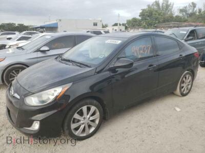 2012 Hyundai ACCENT Accent GLS, black — VIN KMHCU4AE7CU261797, Copart