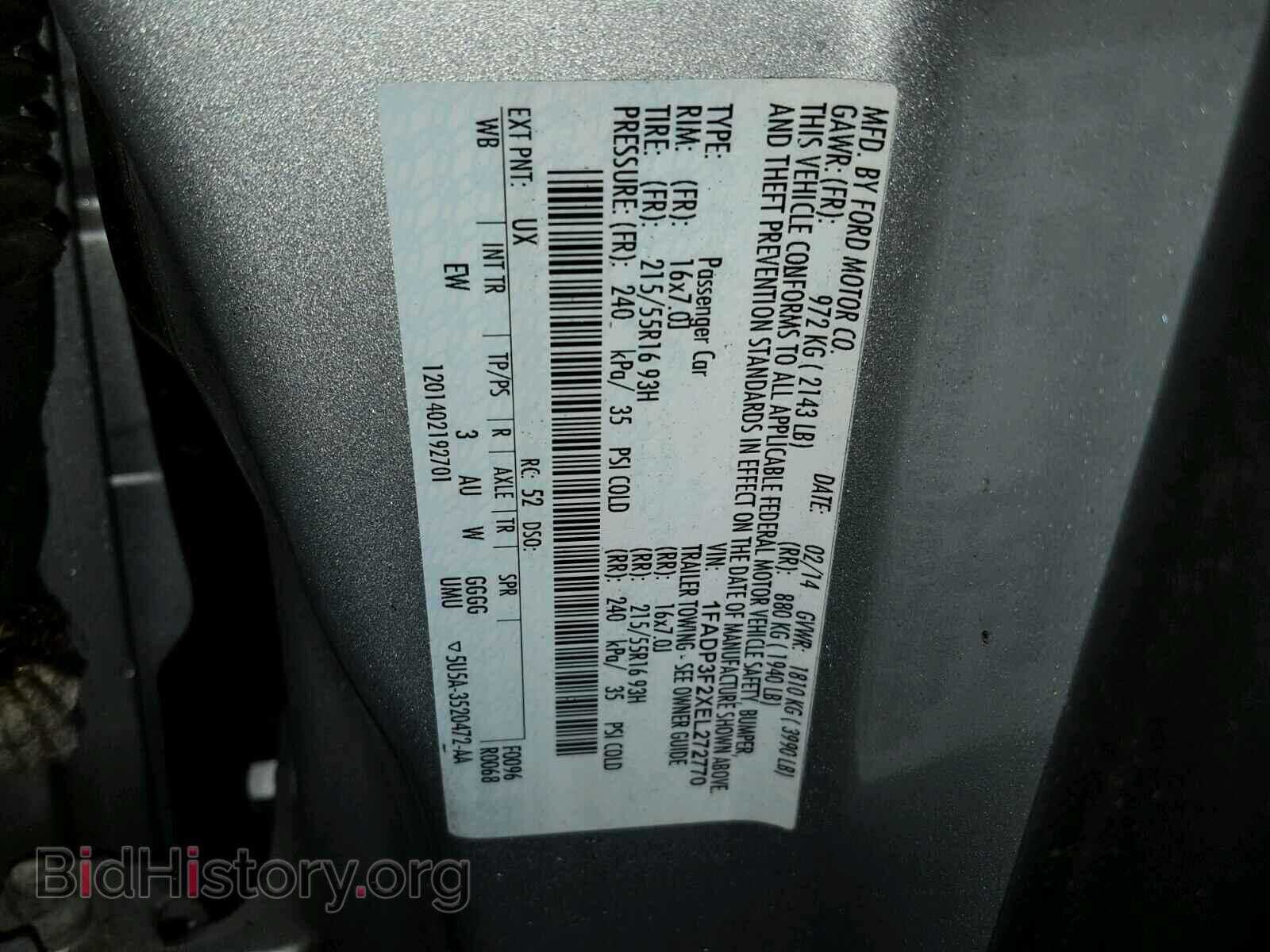 2014 FORD FOCUS - VIN: 1FADP3F2XEL272770 - Photo 10