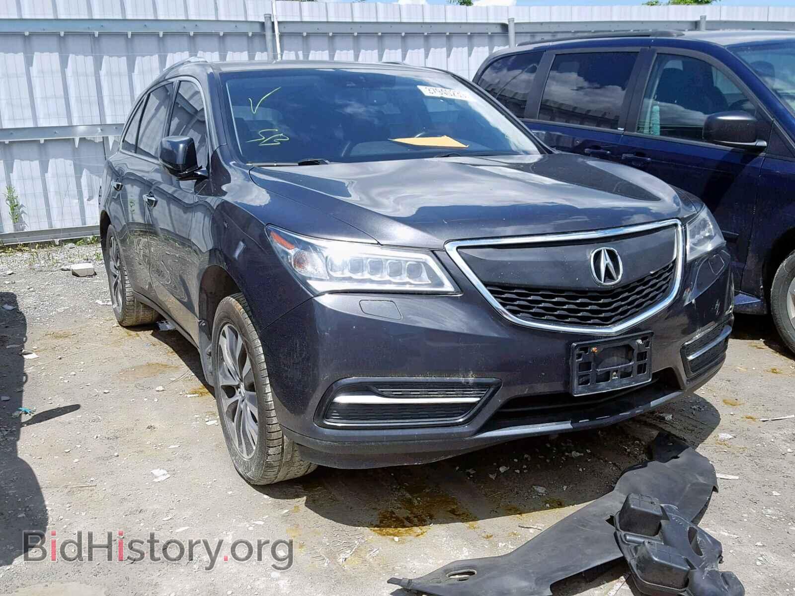 Фотография 5FRYD4H44EB501647 - ACURA MDX 2014