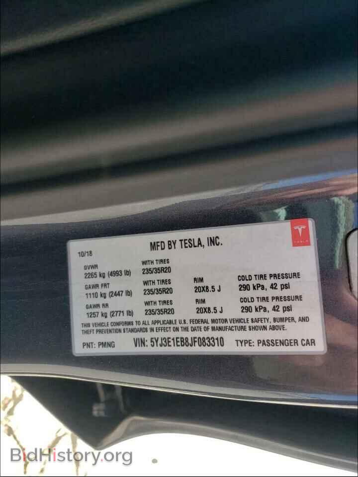 2018 TESLA MODEL 3 - VIN: 5YJ3E1EB8JF083310 - Фото 10