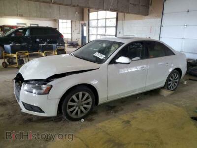 2013 Audi A4 Premium, белый — VIN WAUBFAFL5DN029952, Copart