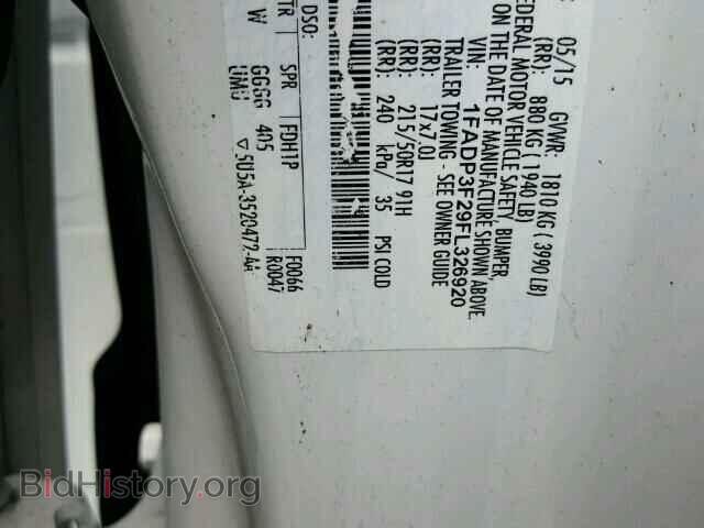 2015 FORD FOCUS - VIN: 1FADP3F29FL326920 - Фото 10