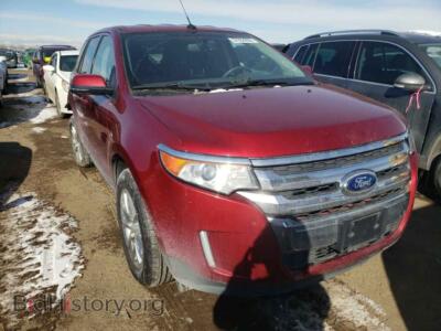 2014 Ford EDGE EDGE SEL, red — VIN 2FMDK3JC5EBB76162, Copart