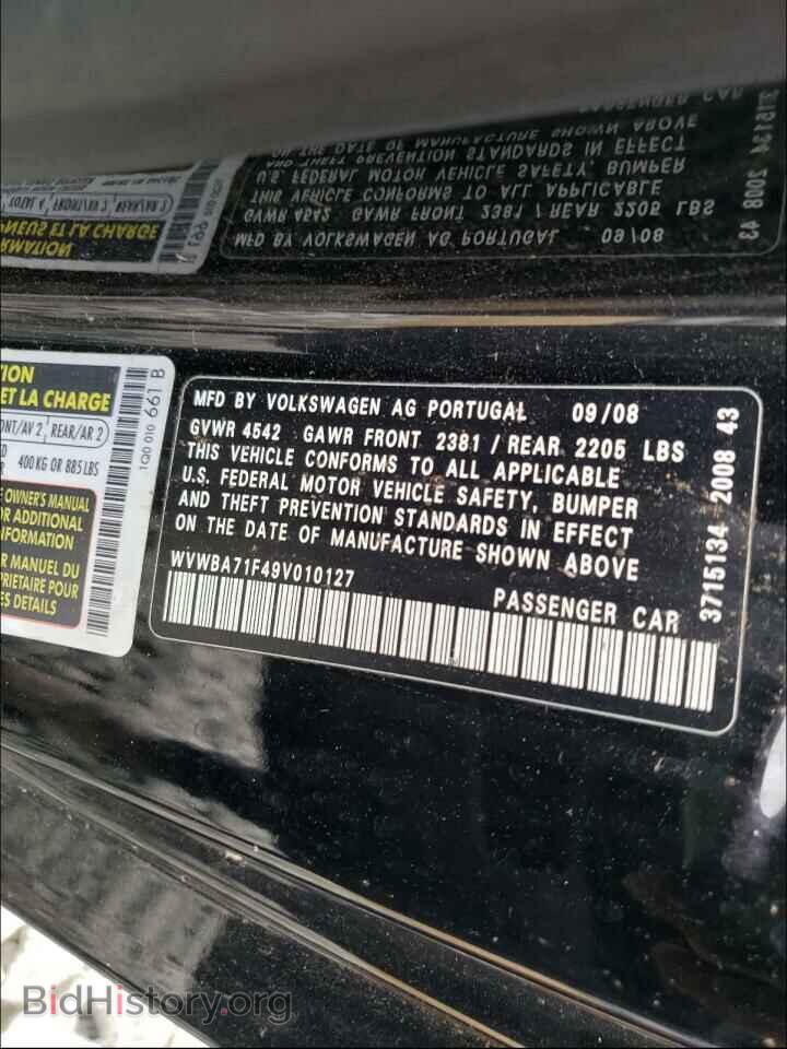 2009 VOLKSWAGEN EOS - VIN: WVWBA71F49V010127 - Фото 10