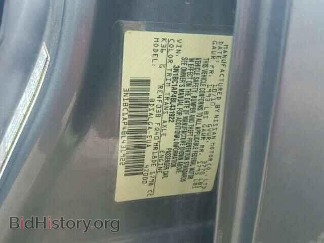 2011 NISSAN VERSA - VIN: 3N1BC1AP4BL431922 - Фото 10