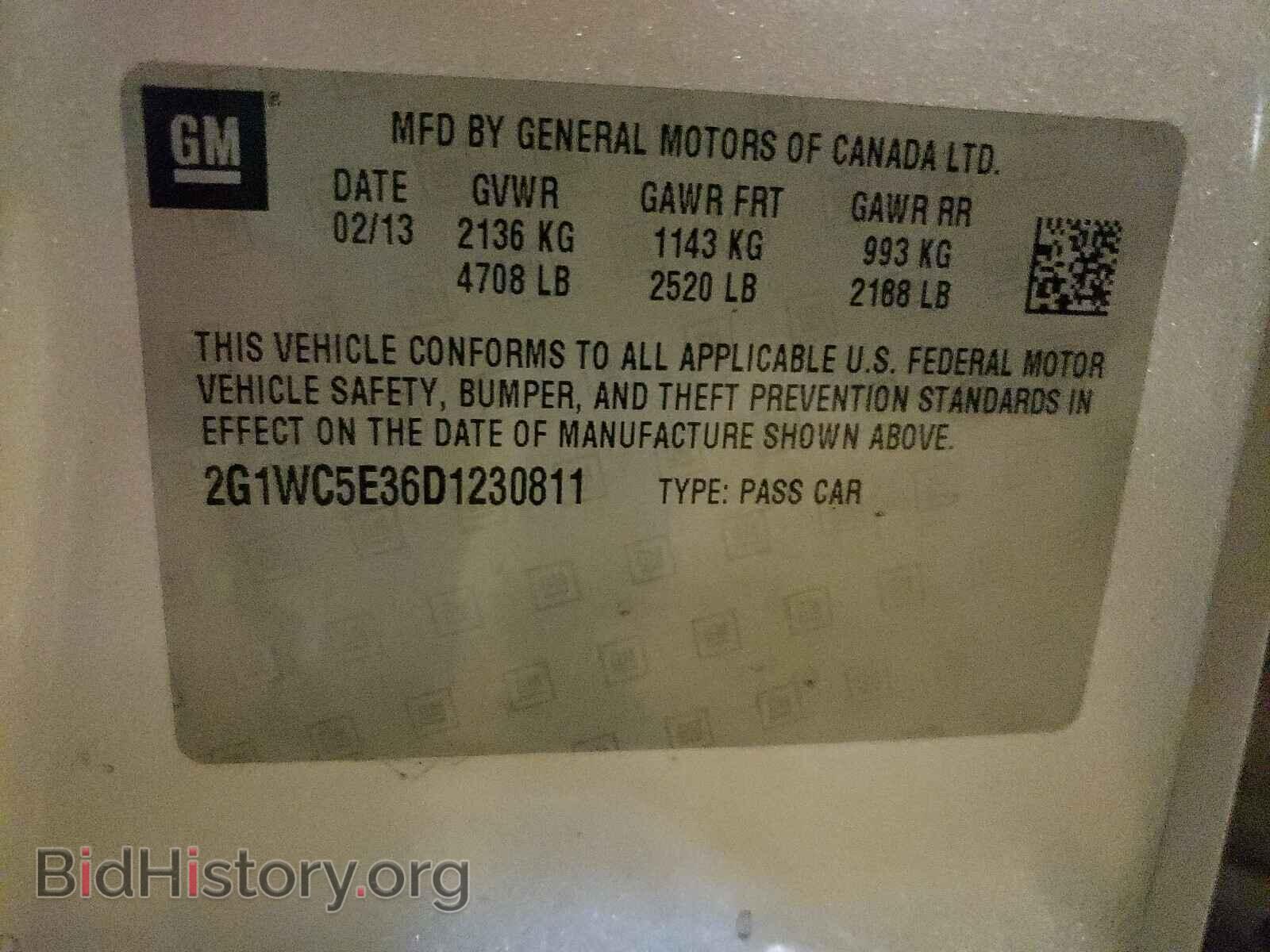 2013 CHEVROLET IMPALA - VIN: 2G1WC5E36D1230811 - Фото 10