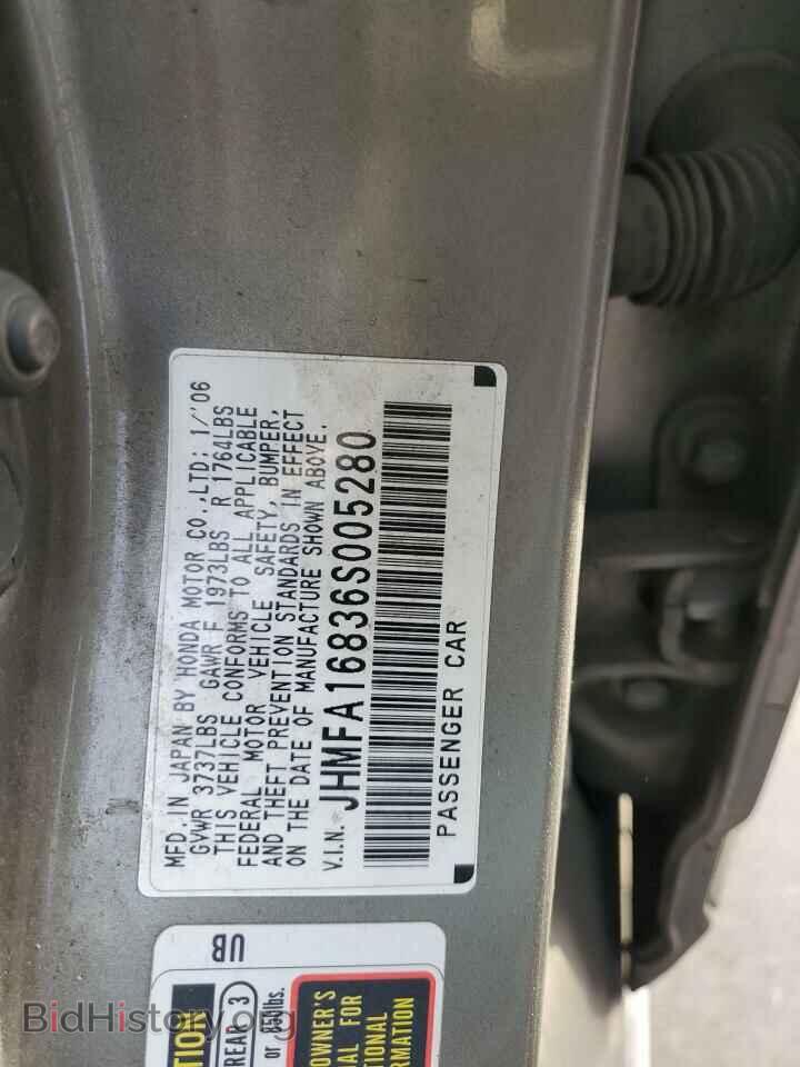 2006 HONDA CIVIC - VIN: JHMFA16836S005280 - Photo 13