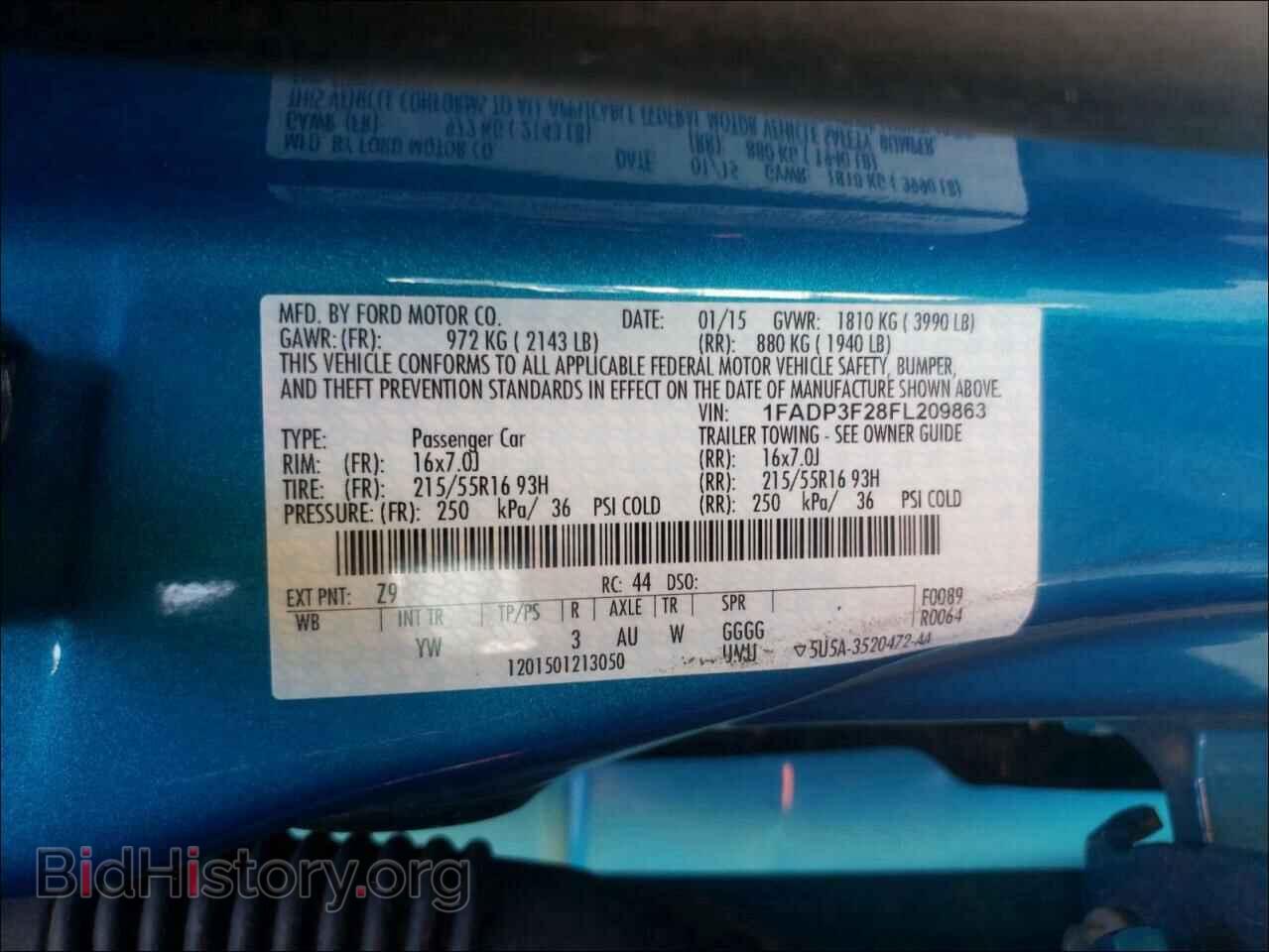 2015 FORD FOCUS - VIN: 1FADP3F28FL209863 - Photo 10