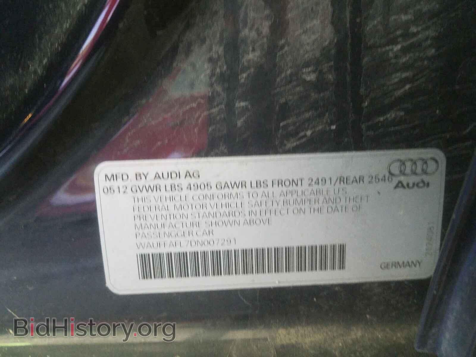 2013 AUDI A4 - VIN: WAUFFAFL7DN007291 - Photo 10