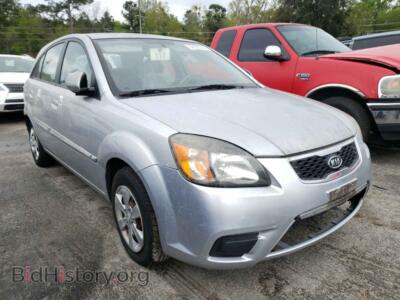 2011 Kia RIO RIO BASE, silver — VIN KNADH5A35B6799786, Copart