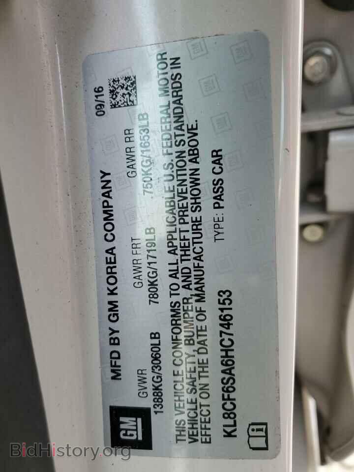 2017 CHEVROLET SPARK - VIN: KL8CF6SA6HC746153 - Фото 12