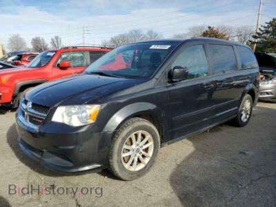 2015 Dodge CARAVAN SXT, черный — VIN 2C4RDGCG7FR549058, Copart