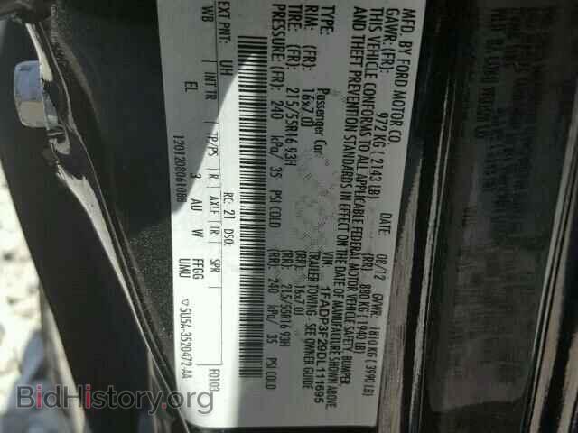 2013 FORD FOCUS - VIN: 1FADP3F29DL111695 - Фото 10