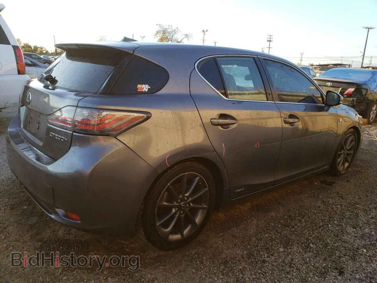 2012 LEXUS CT 200 - VIN: JTHKD5BH7C2103436 - Фото 3