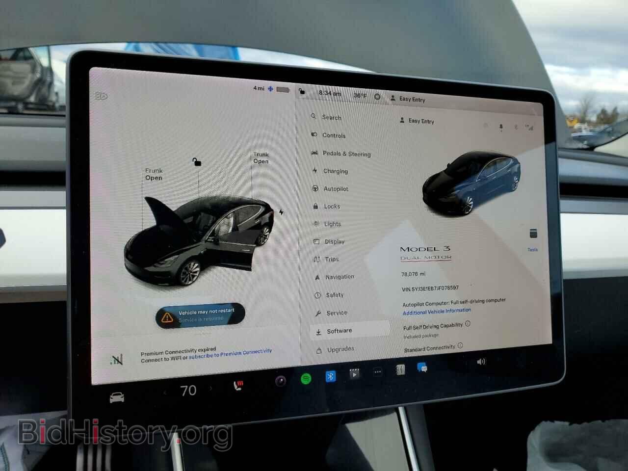 2018 TESLA MODEL 3 - VIN: 5YJ3E1EB7JF078597 - Фото 9