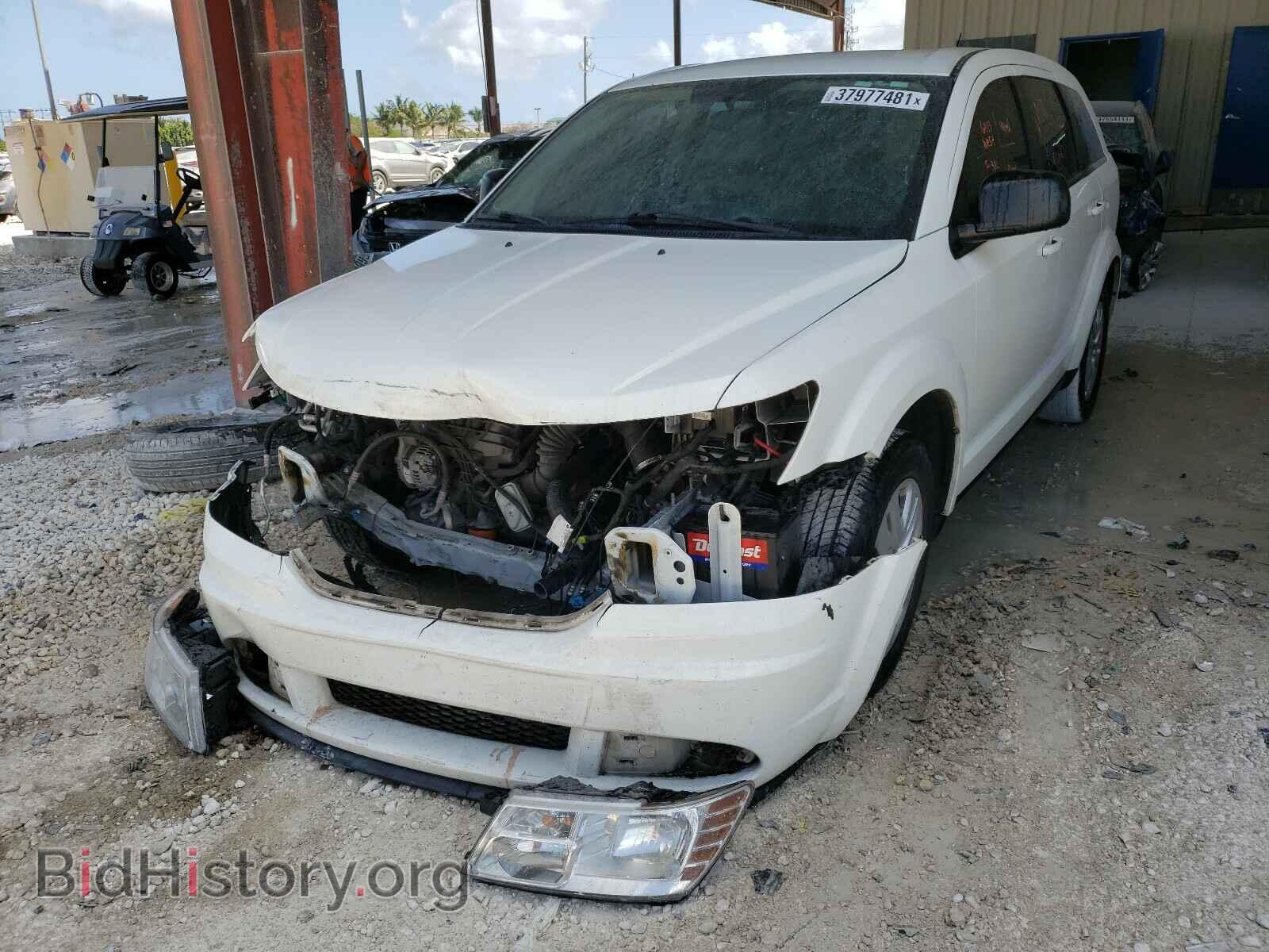 2014 DODGE JOURNEY - VIN: 3C4PDCAB4ET258407 - Фото 2