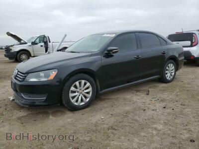 2012 Volkswagen PASSAT S, black — VIN 1VWAP7A30CC093443, Copart