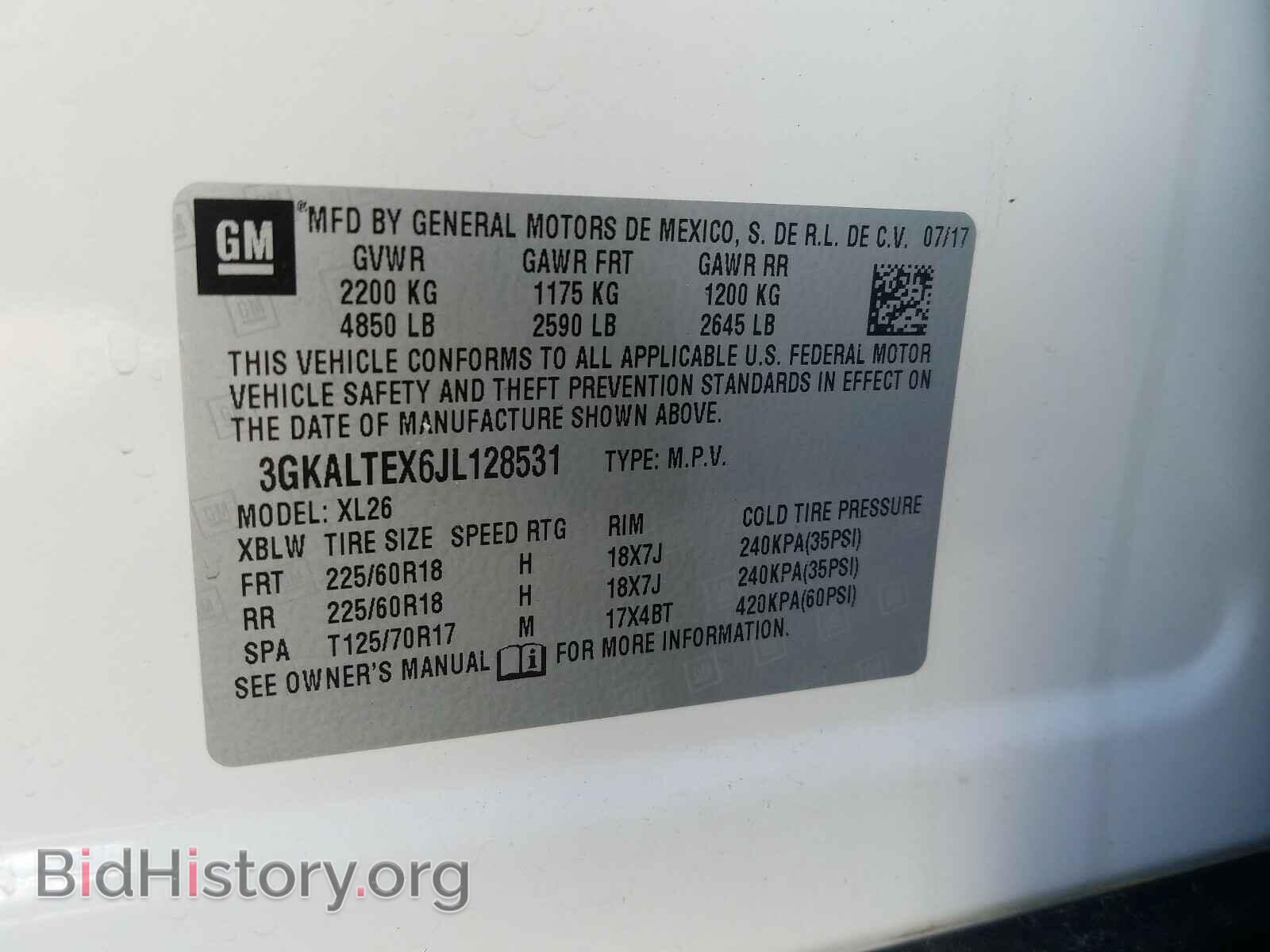 2018 GMC TERRAIN - VIN: 3GKALTEX6JL128531 - Фото 10