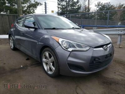 2012 Hyundai VELOSTER, серебристый — VIN KMHTC6AD2CU041876, Copart