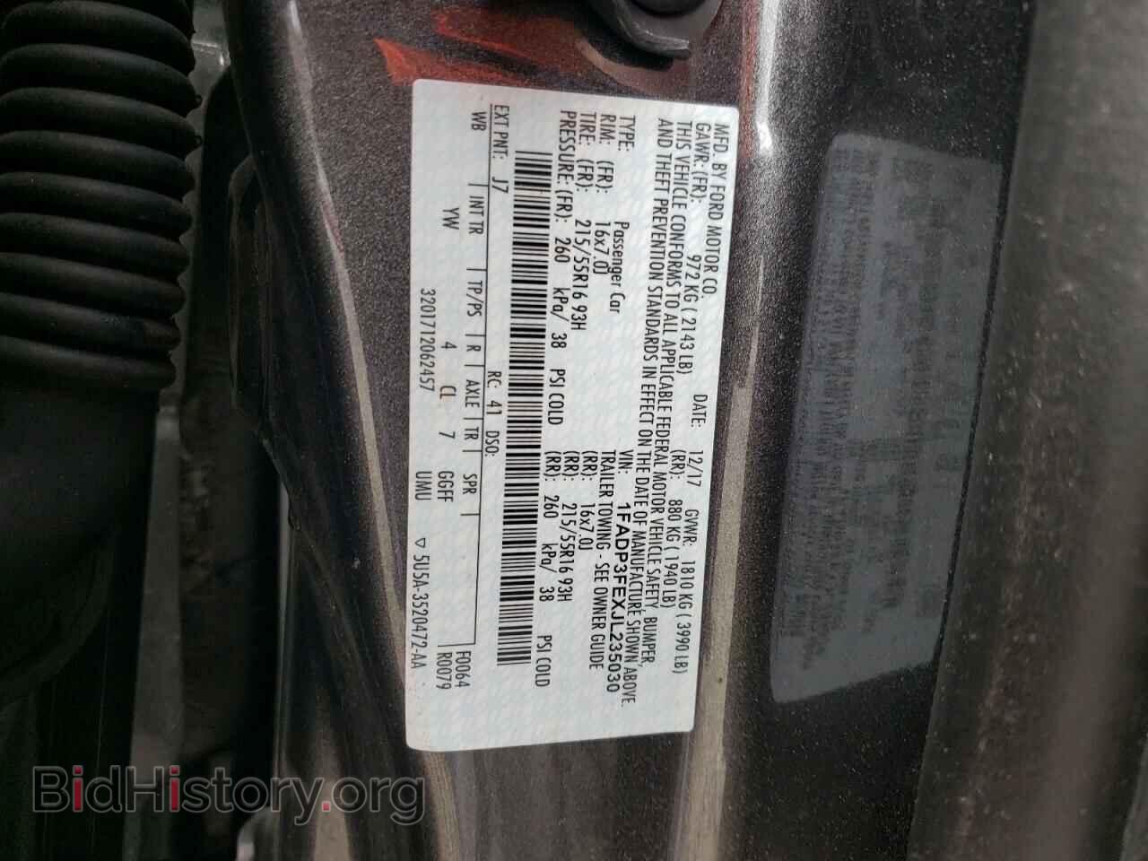 2018 FORD FOCUS - VIN: 1FADP3FEXJL235030 - Фото 10