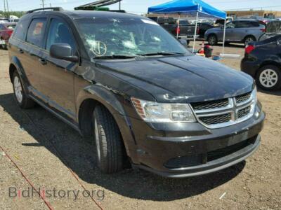2016 Dodge JOURNEY SE, черный — VIN 3C4PDCAB0GT195129, Copart