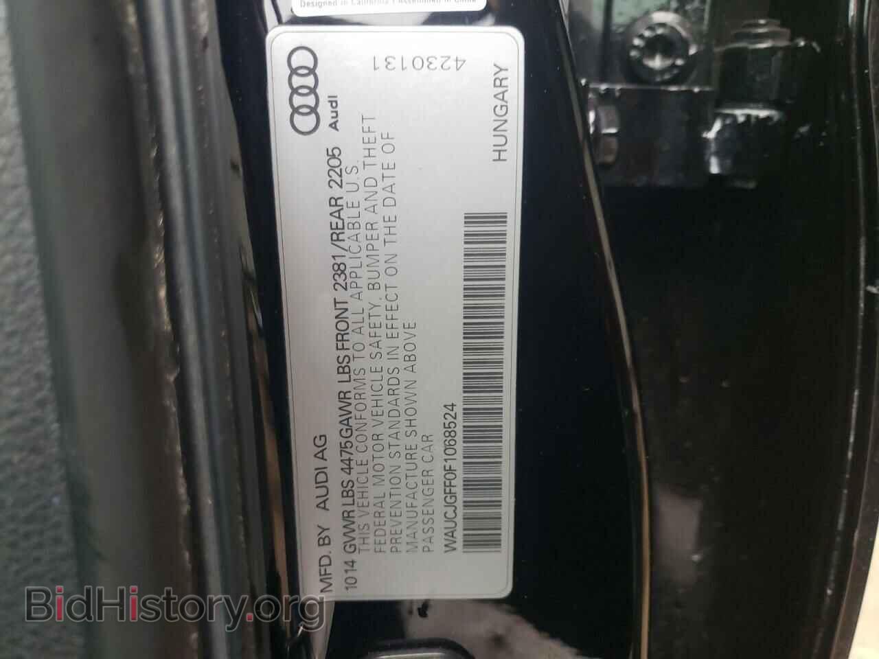 2015 AUDI A3 - VIN: WAUCJGFF0F1068524 - Фото 10