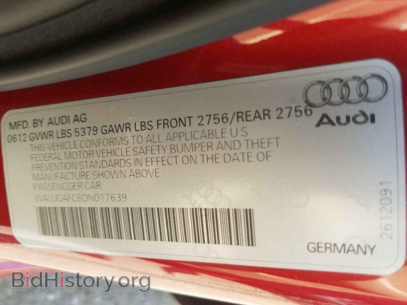 2013 Audi A6 (VIN WAUJGAFC6DN017639) — фото 10 из 10