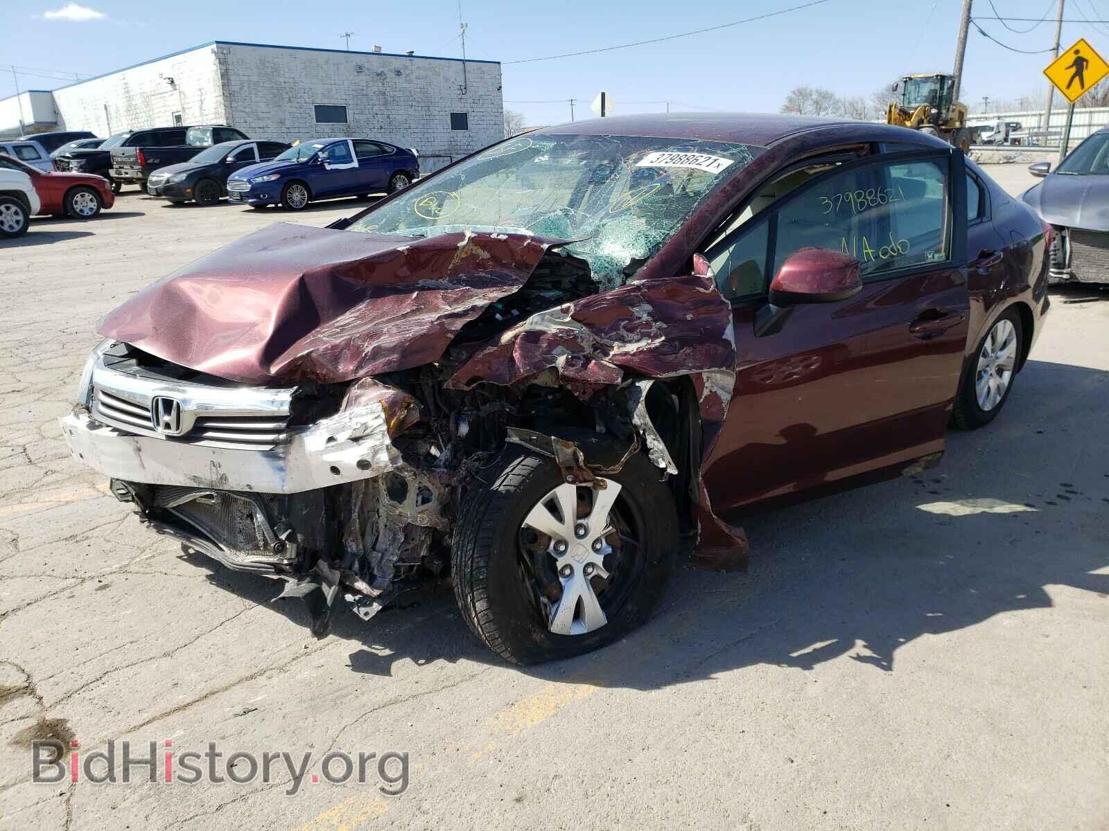 2012 HONDA CIVIC - VIN: 19XFB2F52CE080402 - Фото 2