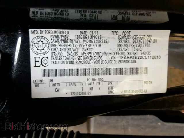 2012 FORD FOCUS - VIN: 1FAHP3E22CL112818 - Photo 10
