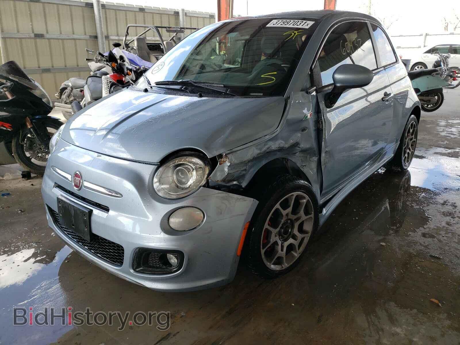 2013 FIAT 500 - VIN: 3C3CFFBR7DT659829 - Фото 2