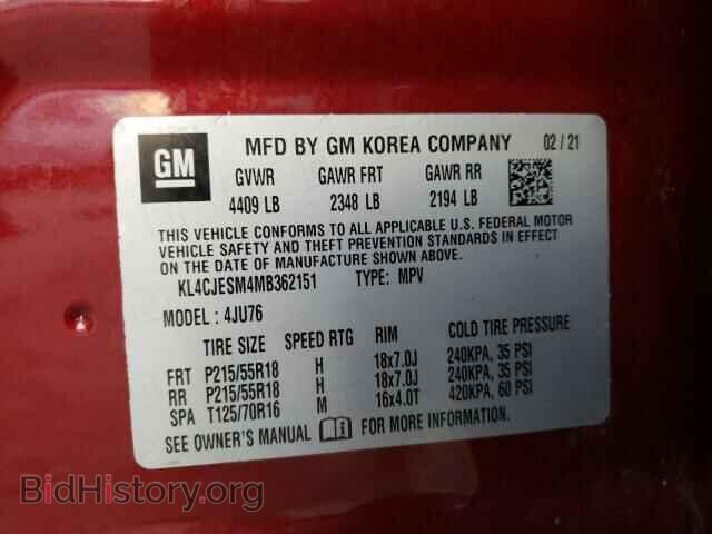 2021 BUICK ENCORE - VIN: KL4CJESM4MB362151 - Photo 10