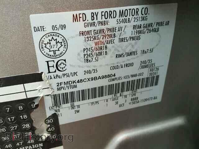 2009 FORD EDGE - VIN: 2FMDK48CX9BA98804 - Photo 10