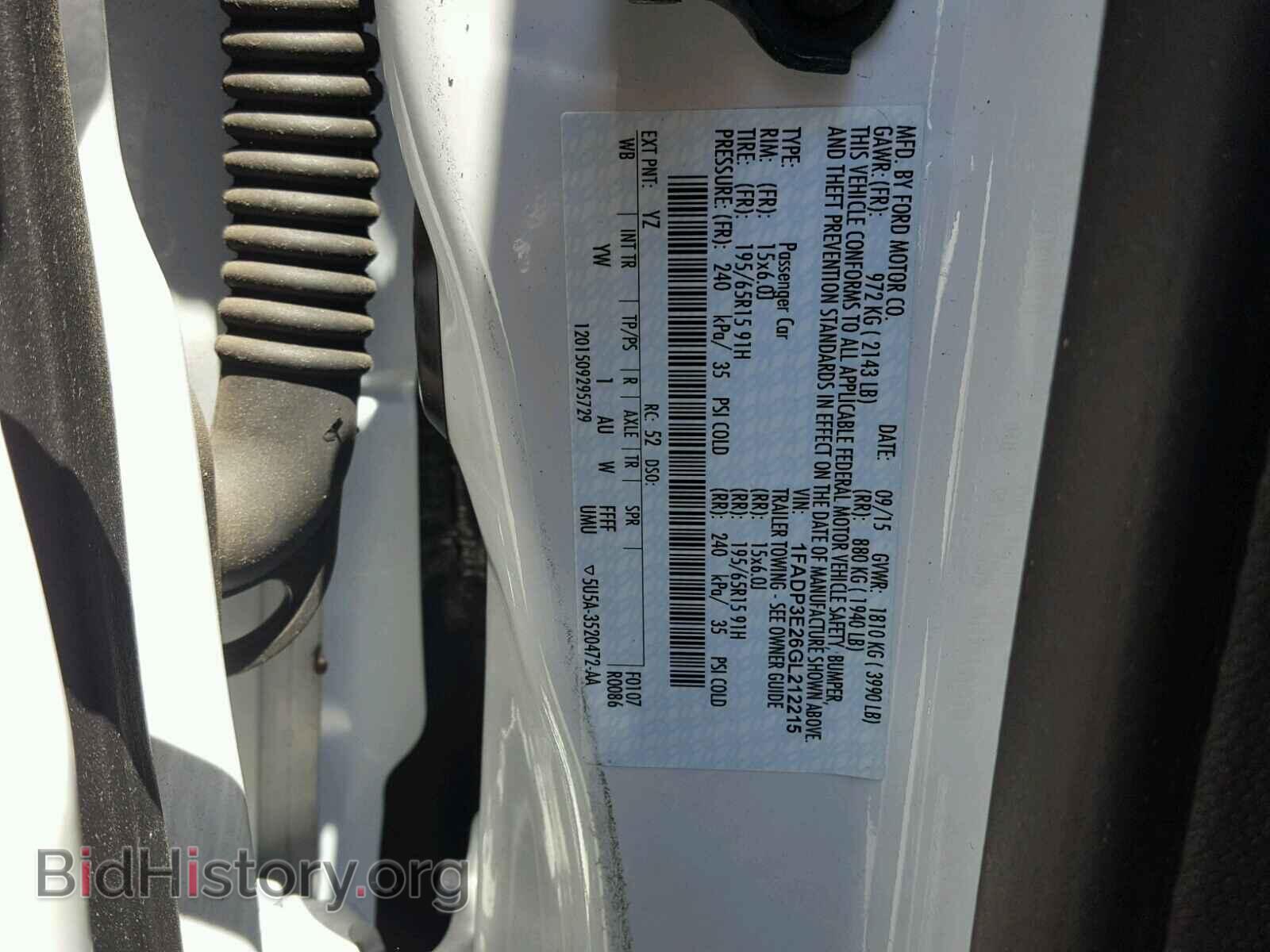 2016 FORD FOCUS - VIN: 1FADP3E26GL212215 - Photo 10