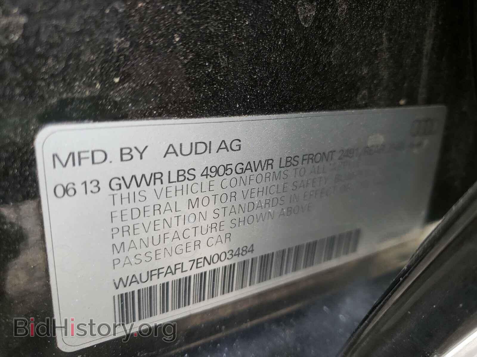 2014 AUDI A4 - VIN: WAUFFAFL7EN003484 - Фото 10