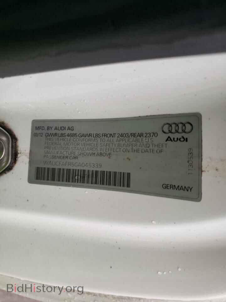 2012 AUDI A5 - VIN: WAUCFAFR5CA045339 - Photo 10
