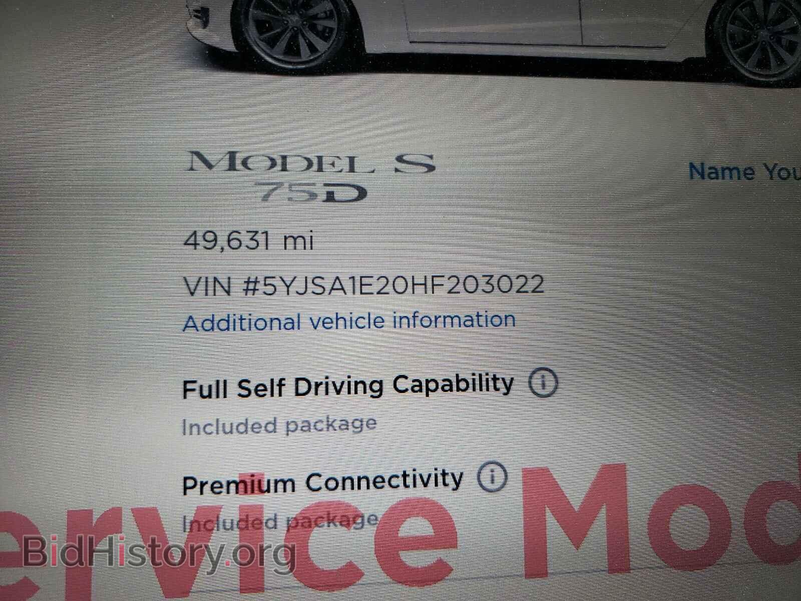 2017 TESLA MODEL S - VIN: 5YJSA1E20HF203022 - Photo 8