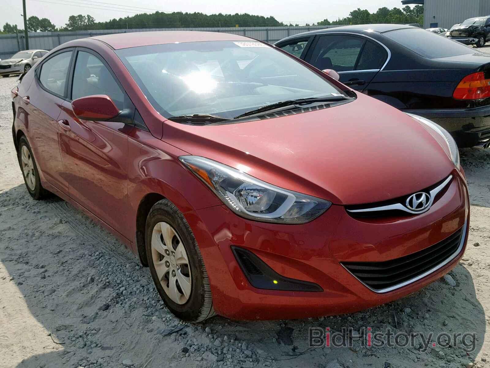 Photo 5NPDH4AEXGH796037 - HYUNDAI ELANTRA 2016