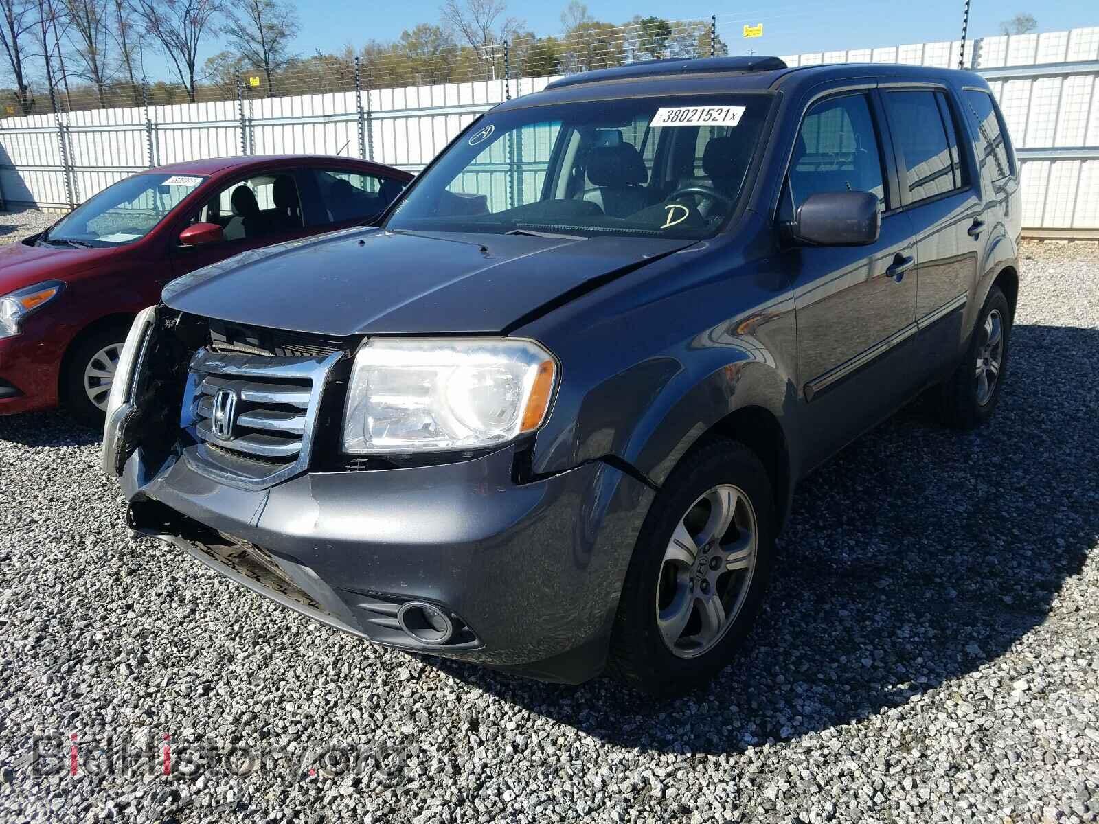 2012 HONDA PILOT - VIN: 5FNYF3H55CB032645 - Фото 2
