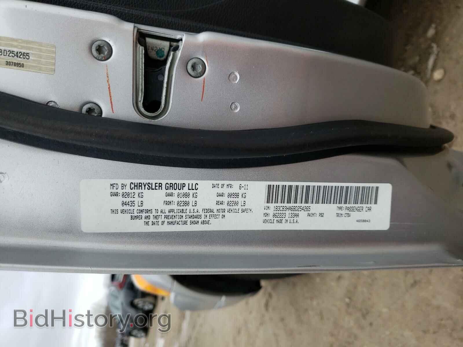 2011 DODGE CALIBER - VIN: 1B3CB3HA6BD254265 - Фото 10