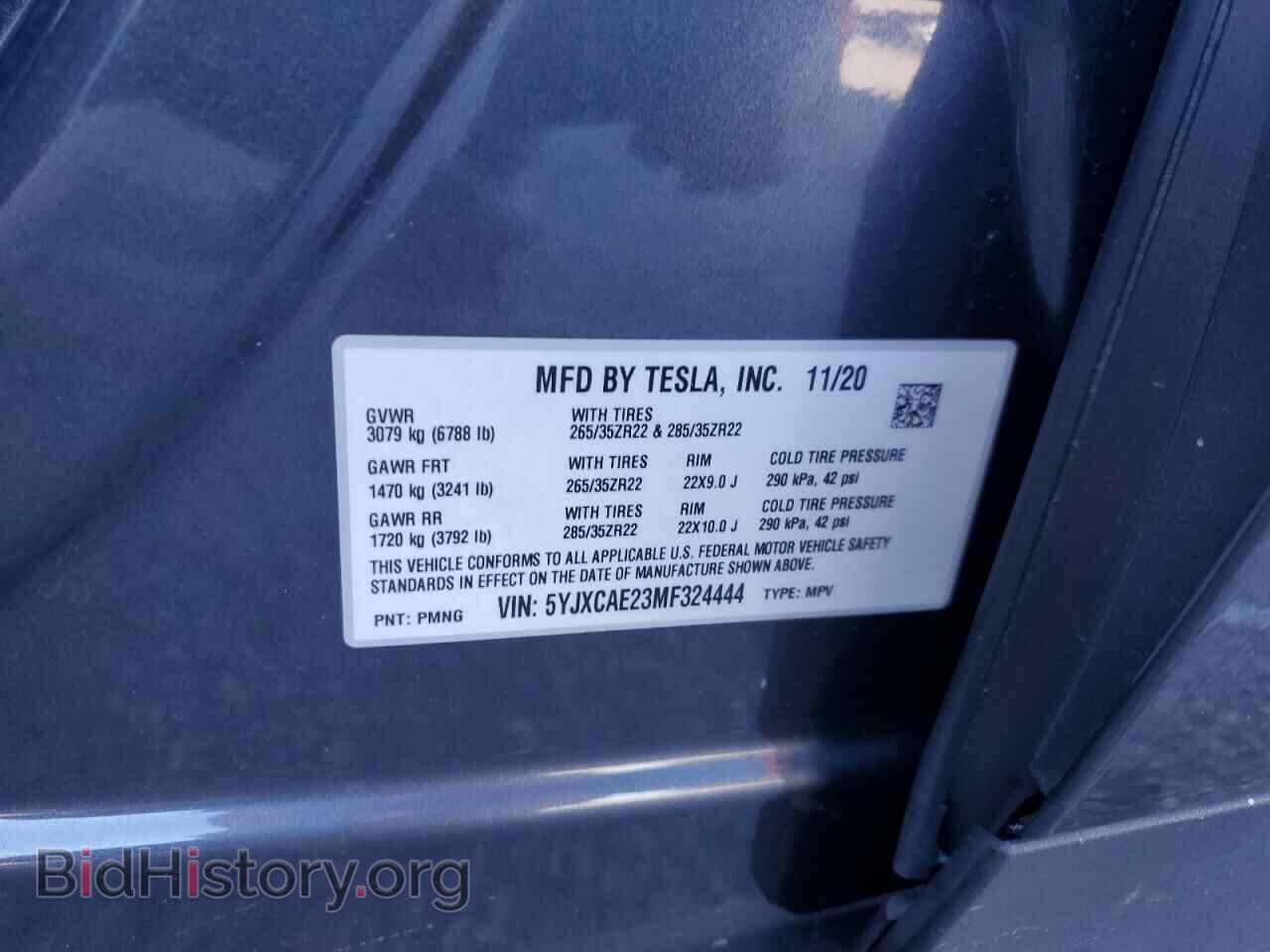 2021 TESLA MODEL X - VIN: 5YJXCAE23MF324444 - Photo 14