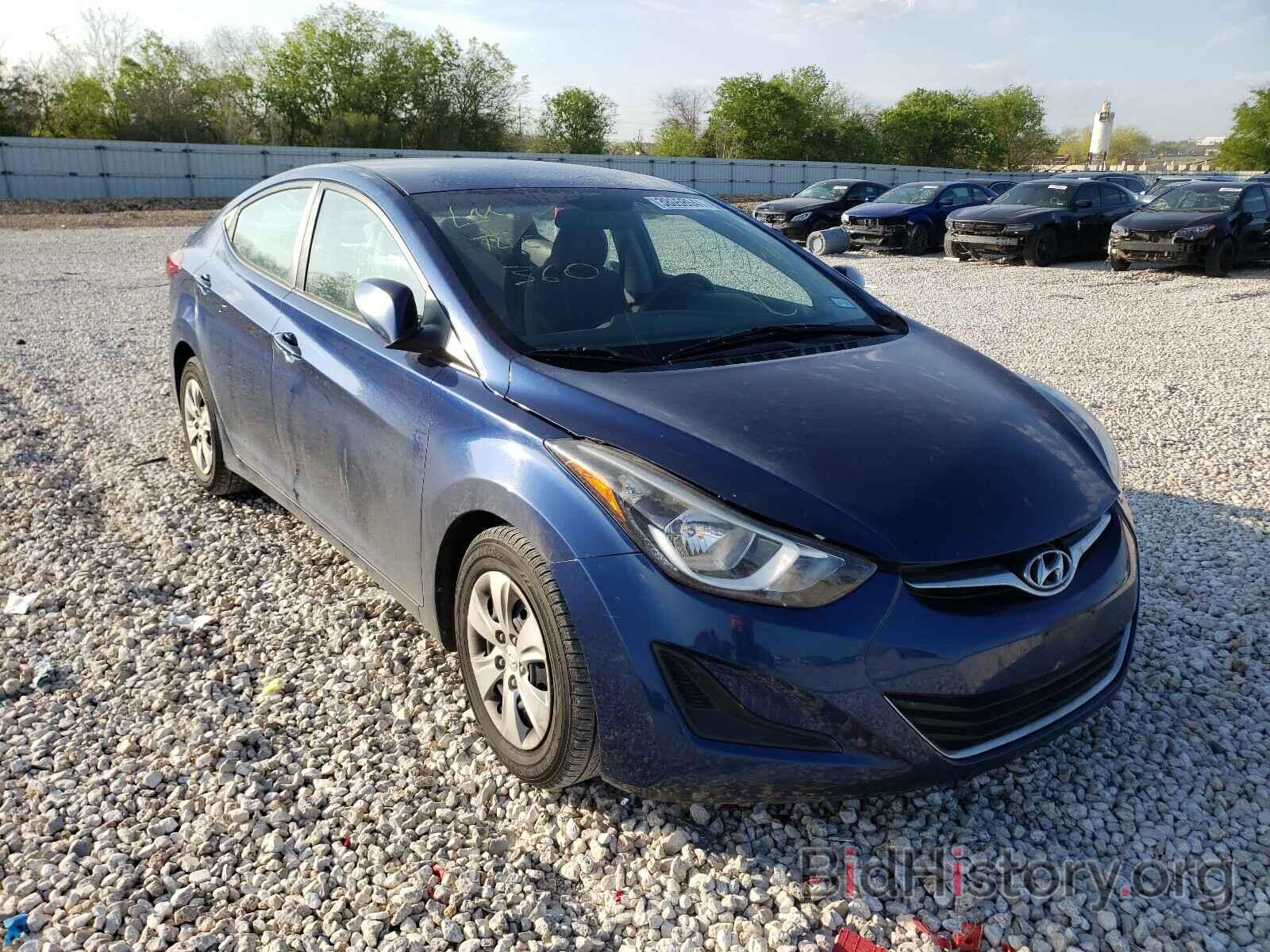 Photo 5NPDH4AE3GH705464 - HYUNDAI ELANTRA 2016