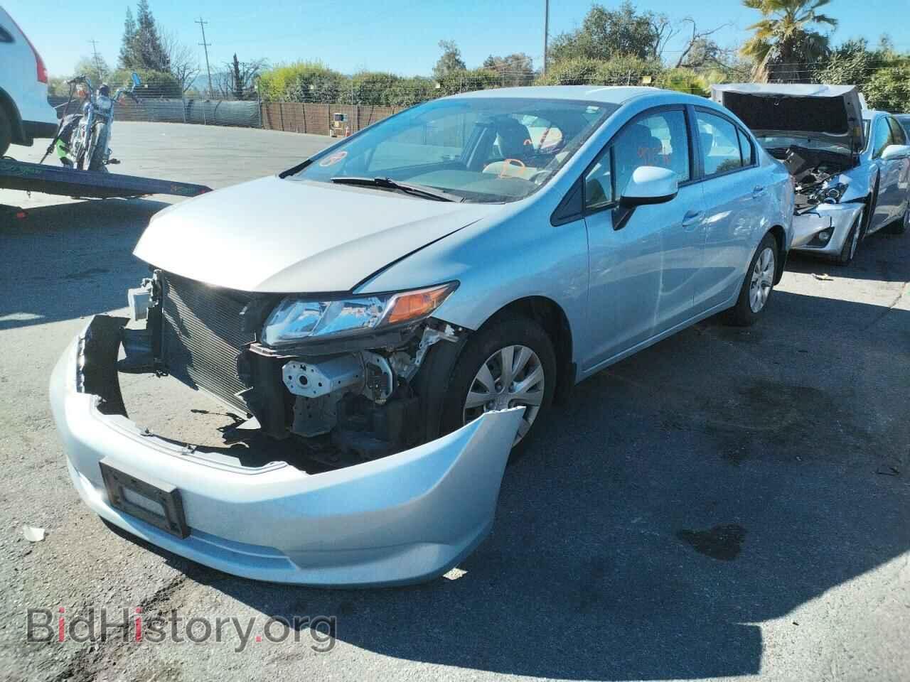 2012 HONDA CIVIC - VIN: 2HGFB2F57CH595353 - Фото 2