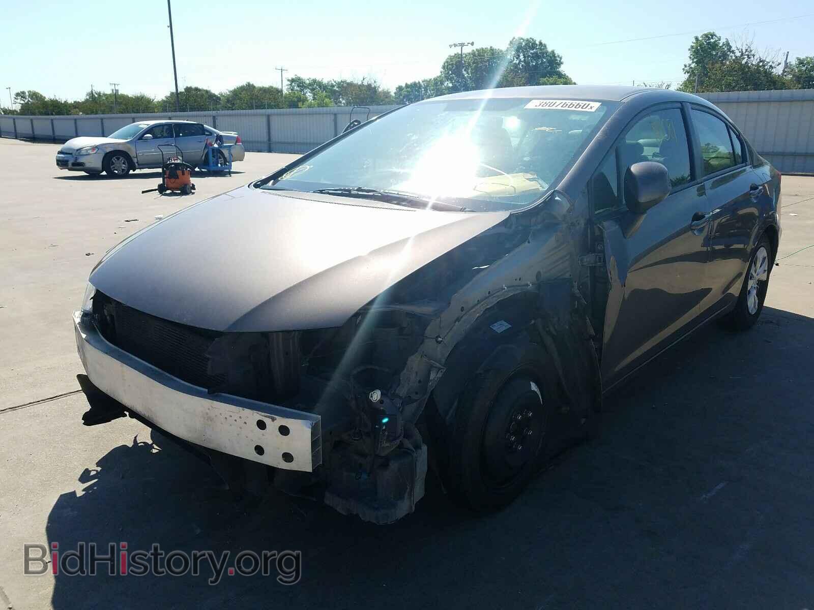 2012 HONDA CIVIC - VIN: 2HGFB2F56CH585641 - Фото 2