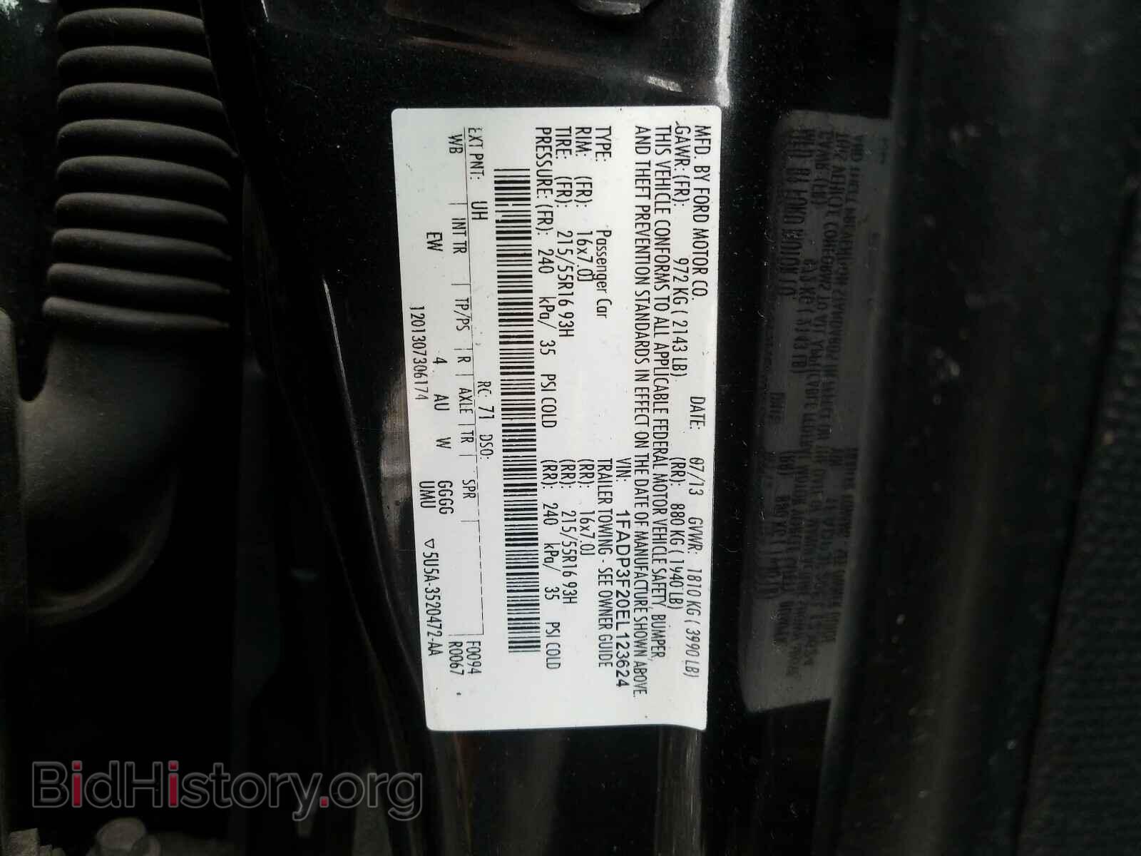 2014 FORD FOCUS - VIN: 1FADP3F20EL123624 - Photo 10