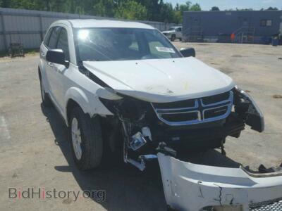 2014 Dodge JOURNEY SE, white — VIN 3C4PDCAB5ET134260, Copart